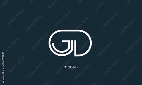 Alphabet letter icon logo GD Stock Vector | Adobe Stock