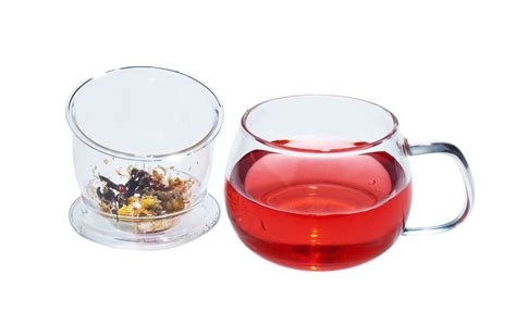 Glass Tea Cup with Infuser | Tea Blend