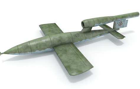 3d model ww2 german v1 bomb