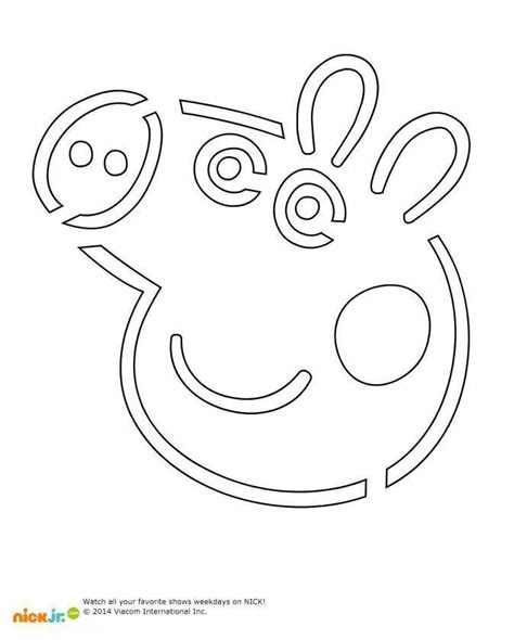 Peppa Pig Jack-o-lantern cutout | Halloween pumpkin carving stencils, Pumpkin carving patterns ...