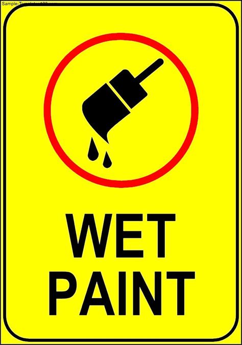 Wet Paint Sign - ClipArt Best