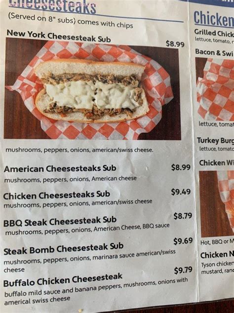 Online Menu of Monks Cheesesteaks & Cheeseburgers Restaurant, Greensboro, North Carolina, 27405 ...