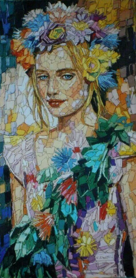 Pretty woman Mozaik Mosaic Tile Art, Mosaic Artwork, Mosaic Glass, Owl ...