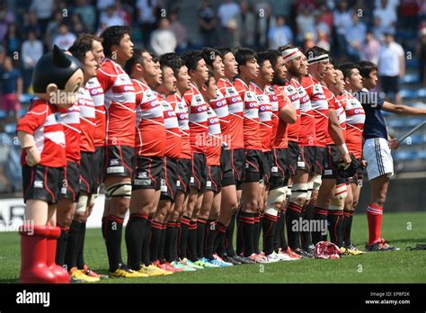 Tokyo, Japan. 2nd May, 2015. Japan team group line-up (JPN) Rugby ...