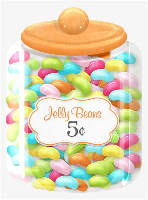 Candy Clipart Candy Jar - Jelly Beans Clipart - Free Transparent PNG Download - PNGkey