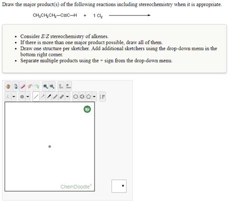 Solved Draw the major product(s) of the following reactions | Chegg.com