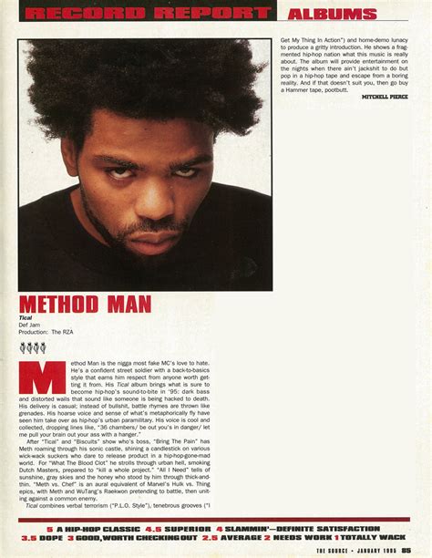 HipHop-TheGoldenEra: Album Review : Method Man - Tical - 1995