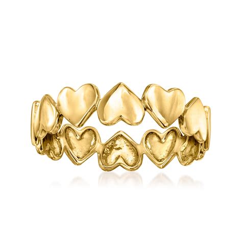 14kt Yellow Gold Heart Ring | Ross-Simons