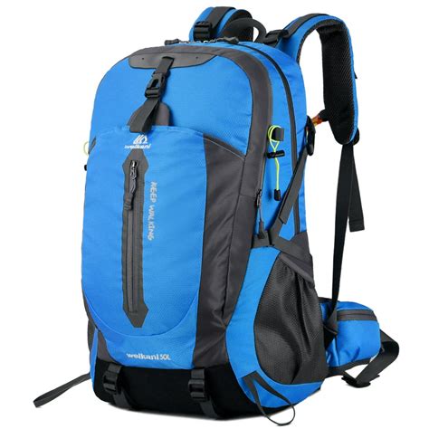 50L Water Resistant Hiking Travel Backpack Laptop Daypack with Rain ...