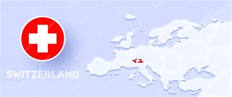 Premium Vector | Switzerland map flag banner. vector illustration with ...