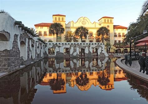 Reflections off the wishing pool at Spanish Springs Town Square in The ...