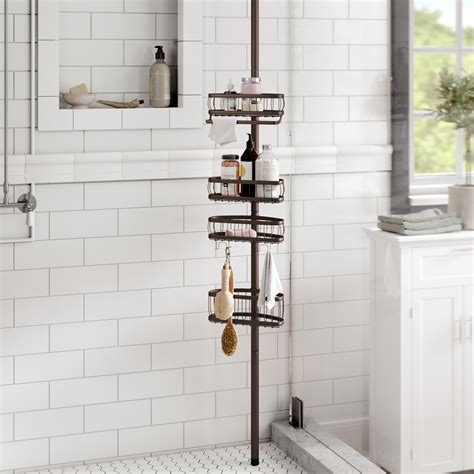 Rebrilliant Anshdeep Tension Pole Shower Caddy & Reviews | Wayfair