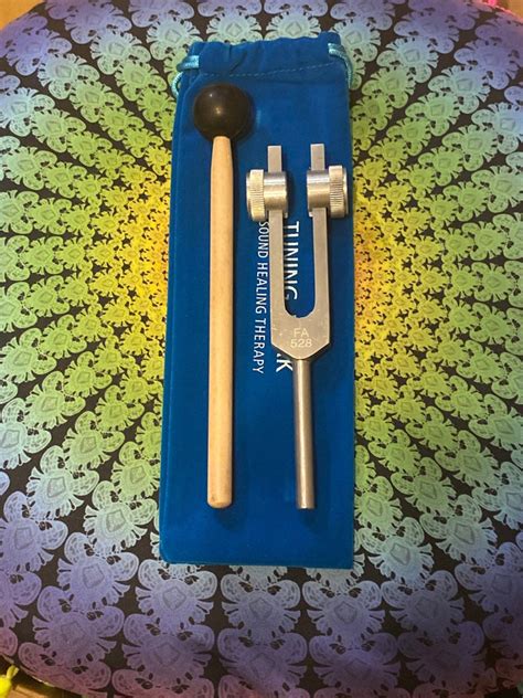 528 Hz Weighted Silver Solfeggio Tuning Fork for Healing | Etsy