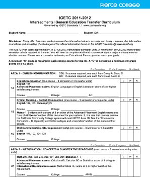 What Is Igetc - Fill and Sign Printable Template Online