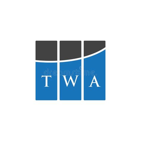TWA Letter Logo Design on WHITE Background. TWA Creative Initials Letter Logo Concept. TWA ...