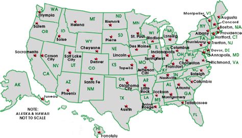 Usa Map With States Capitals And Abbreviations - Printable Map