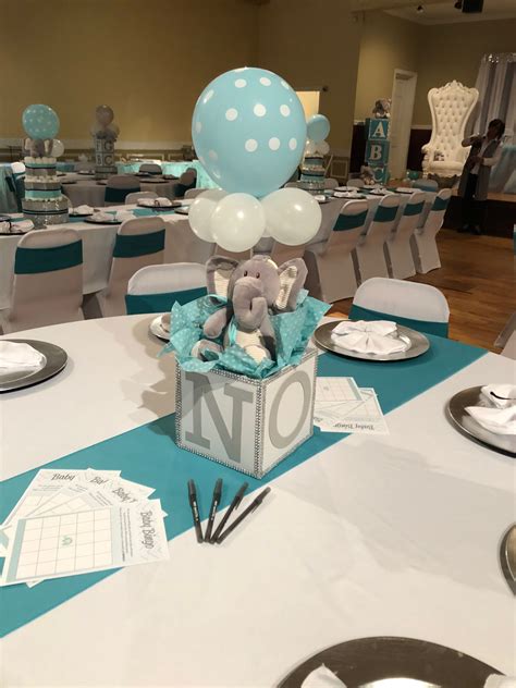 Elephant Baby Shower Centerpieces