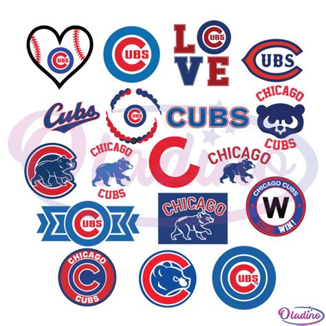 Chicago Cubs Bundle SVG Digital File, Chicago Cubs Logo Svg