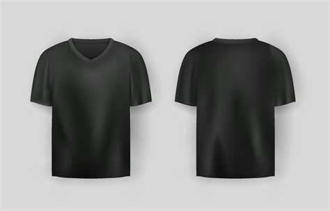 Mockup of Realistic T-shirt in Black 22093905 Vector Art at Vecteezy