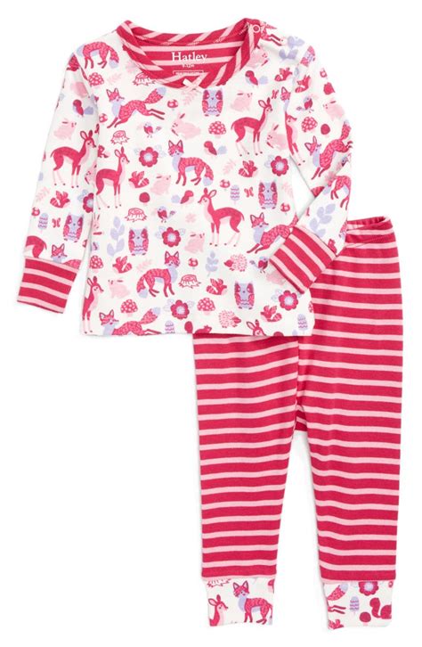 Hatley Organic Cotton Fitted Two-Piece Pajamas (Baby Girls) | Nordstrom