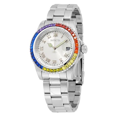 Invicta Angel Silver Dial Stainless Steel Ladies Watch 20021 ...