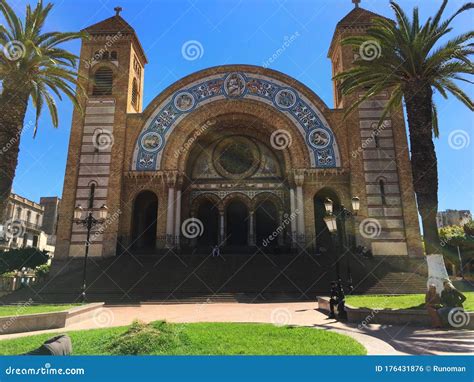 Cathedral of the Sacred Heart in Oran City of Algeria Editorial Photo - Image of middle ...