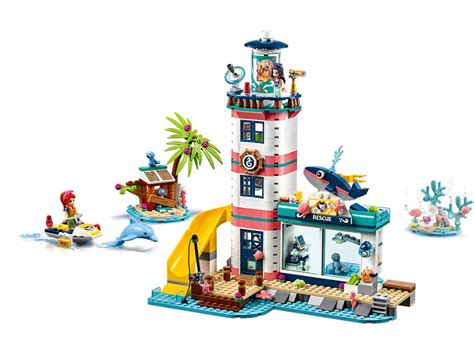 LEGO Friends - 41380 Rescue Lighthouse - Set Front - The Brothers Brick ...