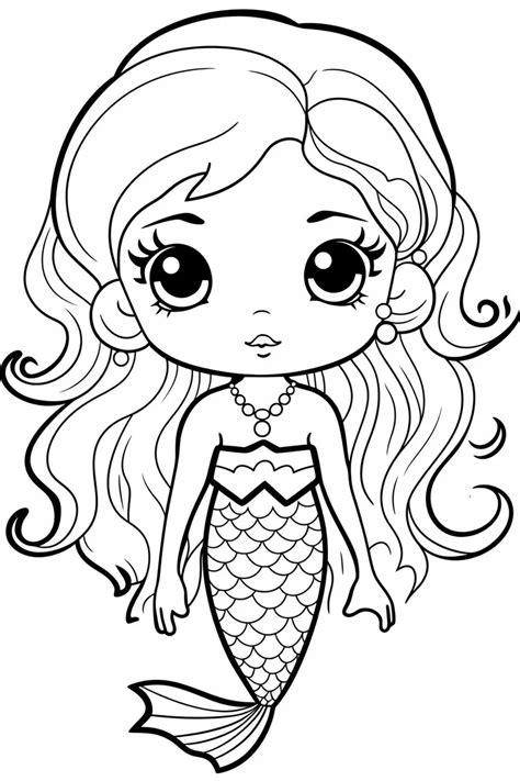 Magical Mermaid Coloring Pages for Kids: Dive into the Ocean!