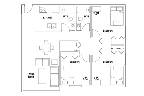 Floor Plans - University Village Tallahassee - Student Housing ...