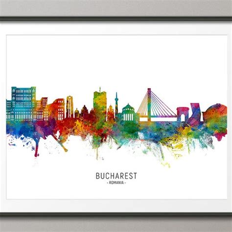 Savannah Skyline Georgia Cityscape Painting Art Print Poster - Etsy