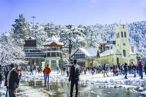 Mall Road is the Main Street in Shimla, the Capital City of Himachal Pradesh, India Editorial ...