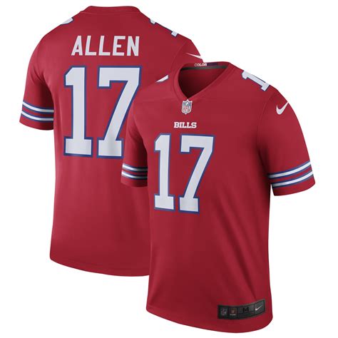 Josh Allen Nike Buffalo Bills Color Rush Legend Jersey - Red - Walmart.com - Walmart.com