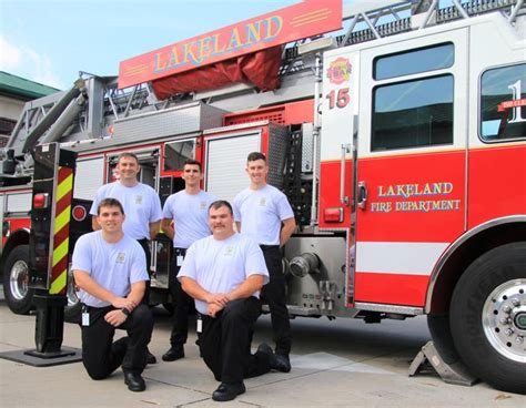 Lakeland Fire Department welcomes five firefighters