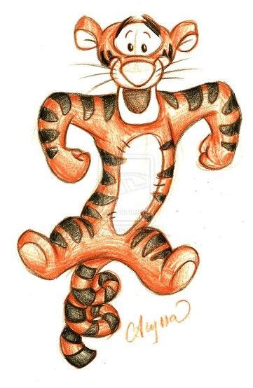 tigrou Disney Art Drawings, Disney Sketches, Cartoon Drawings, Cool ...