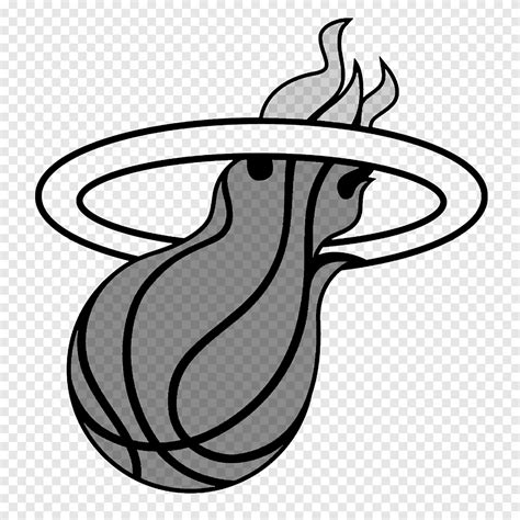 Miami Heat Logo Black And White