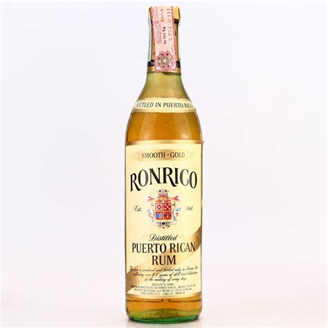 Ronrico Gold Label Puerto Rican Rum circa 1970s | Rum Auctioneer