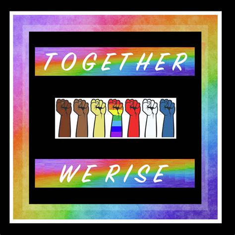 Together We Rise Square - R16W Digital Art by Artistic Mystic | Fine ...