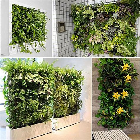 Pot Gantung Bunga Hias Tanaman Dekorasi Dinding Vertical Garden 9 Slot ...