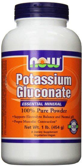 Potassium Gluconate or Citrate needed, have to check | Now foods, Supplements, Pure products