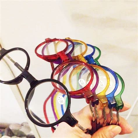 Aliexpress.com : Buy Round frame Reading Glasses Women Magnet Colorful Adjustable Hanging Neck ...