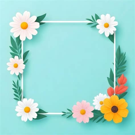 Premium Photo | Floral Border Clipart Collection