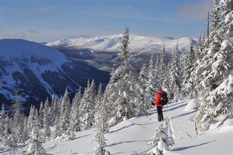 Gaspesie National Park Photo Gallery - Winter snowshoeing and skiing