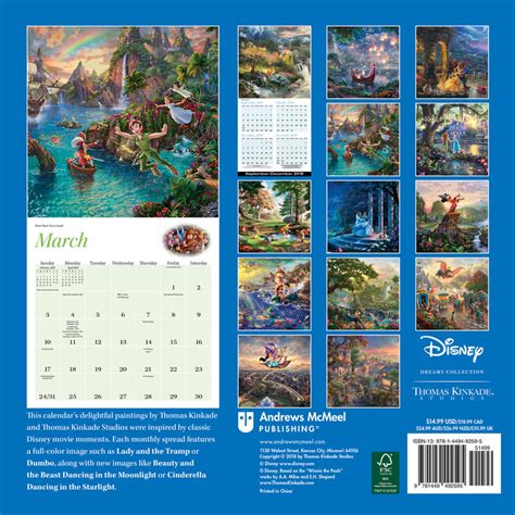 Thomas Kinkade 2023 Disney Calendar - Printable Calendar 2023