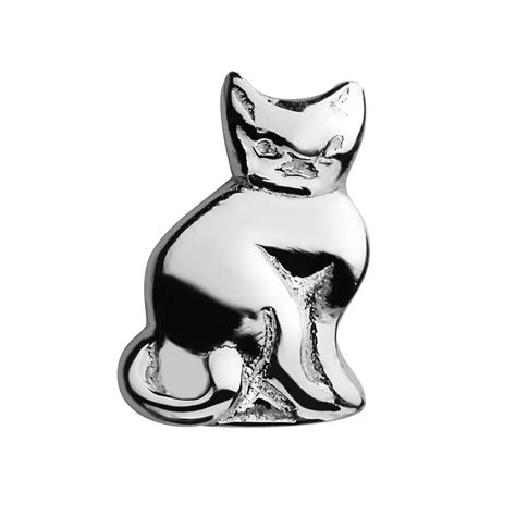 Stow Silver Cat - Knights The Jewellers Online Jewellery Store