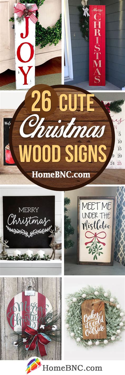 26 Lovely Christmas Wood Signs to Create a Unique Holiday Look ...