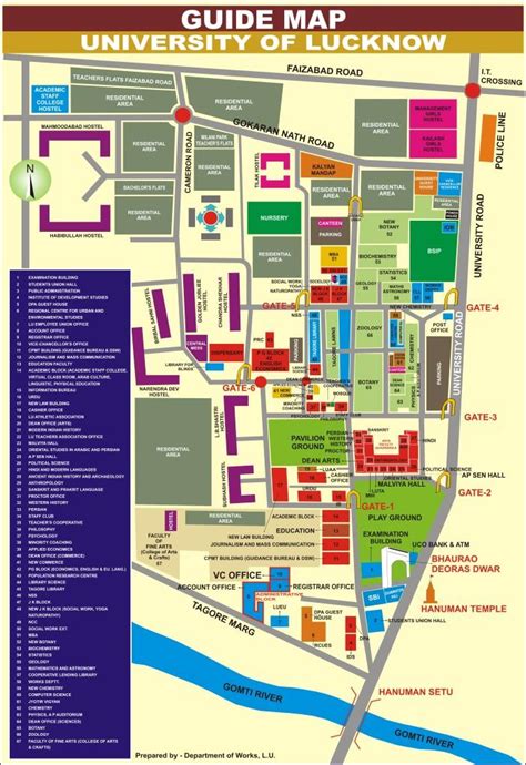 University of Lucknow / Campus Map