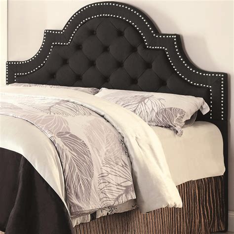 Black Upholstered Headboard Queen or Full - All American Furniture ...