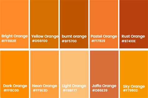 Orange Color Palette Challenge, Pantone Color Chart, Orange, 48% OFF