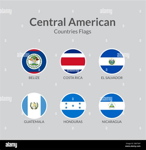 marca Enciclopedia panel todas las banderas de centroamerica con sus ...