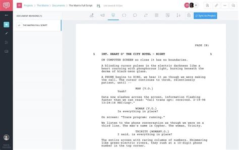 The Matrix Script: Characters, Quotes, and Screenplay PDF Download